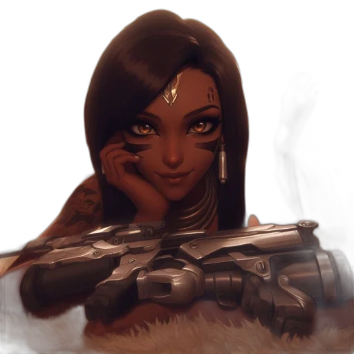 weapon, face, staff, concept art transparent PNG cut-out