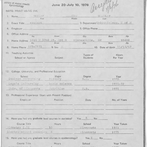 form, june, july, 1976 transparent PNG cut-out