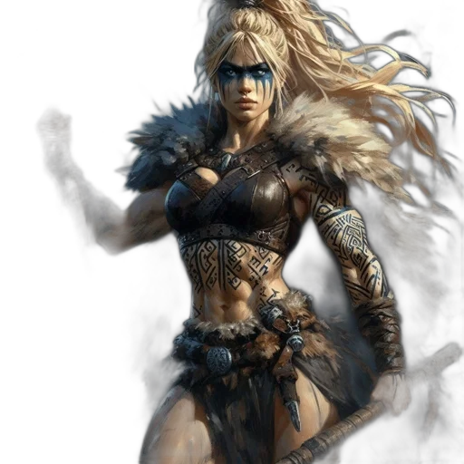 fantasy art, concept art, comic book art, photorealistic transparent PNG cut-out