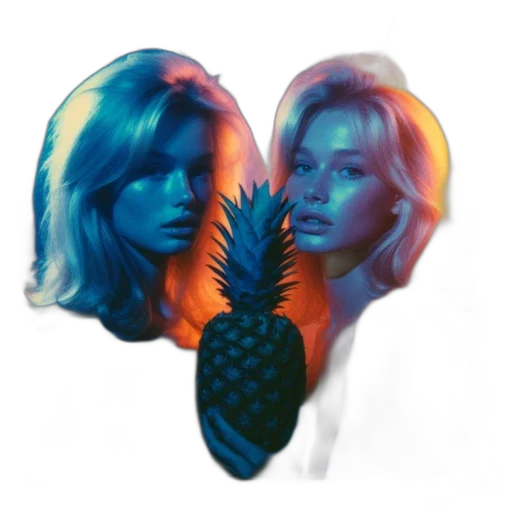 crown, vaporwave, two, young transparent PNG cut-out