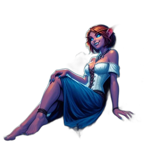 dress, staff, concept art, fantasy art transparent PNG cut-out
