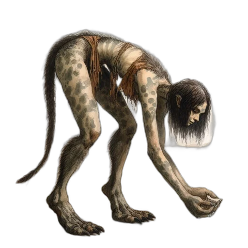 creature, animal, staff, concept art transparent PNG cut-out