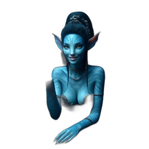creature, staff, mask, jewelry transparent PNG cut-out