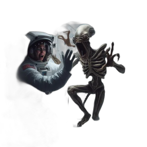 creature, staff, robot, mask transparent PNG cut-out