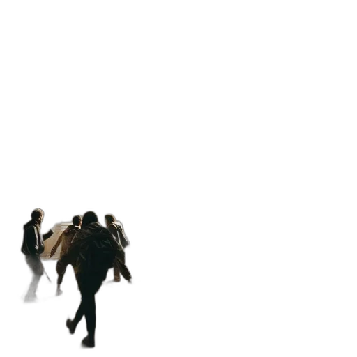 jacket, umbrella, staff, hair transparent PNG cut-out
