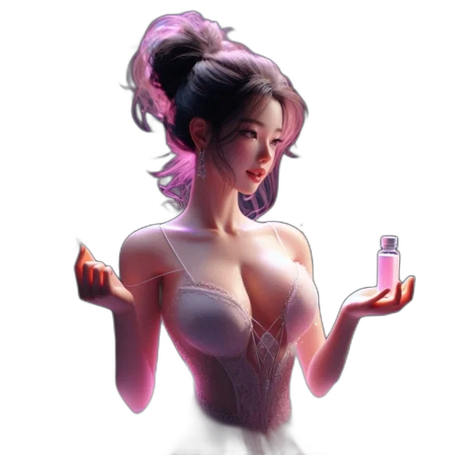 dress, staff, face, bottle transparent PNG cut-out
