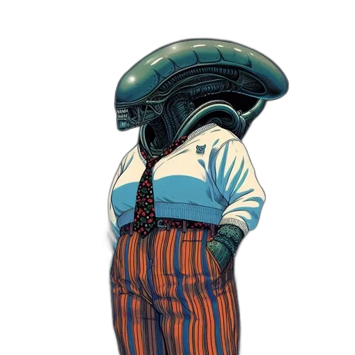 jacket, robot, dress, hat transparent PNG cut-out