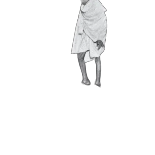 dress, jacket, creature, staff transparent PNG cut-out