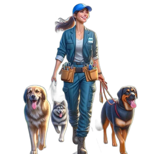 staff, jacket, animal, concept art transparent PNG cut-out