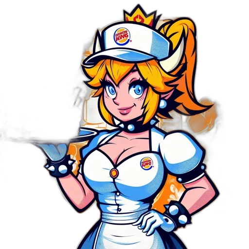 staff, dress, crown, pixel art transparent PNG cut-out