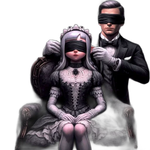 mask, dress, crown, concept art transparent PNG cut-out