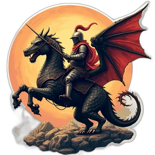 dragon, fantasy art, pixel art, concept art transparent PNG cut-out