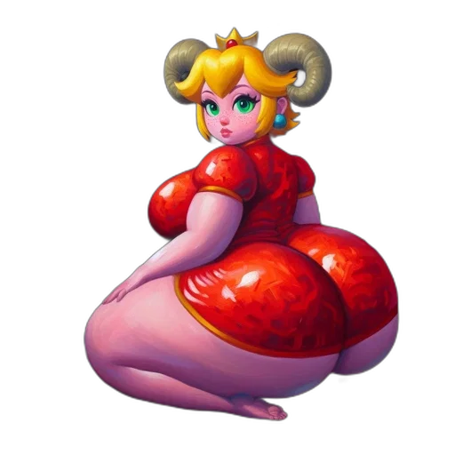 dress, crown, robot, weapon transparent PNG cut-out