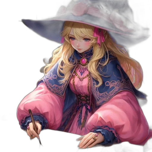 hat, staff, dress, crown transparent PNG cut-out