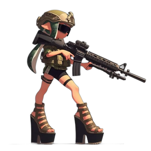 weapon, robot, animal, staff transparent PNG cut-out