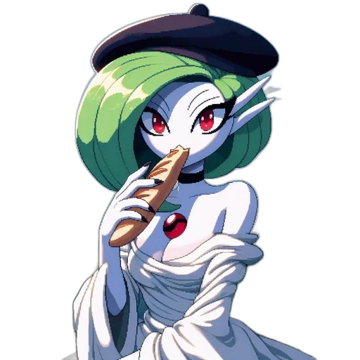 staff, hat, dress, anime transparent PNG cut-out