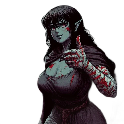 fantasy art, comic book art, concept art, pixel art transparent PNG cut-out