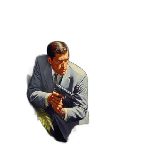 jacket, staff, umbrella, weapon transparent PNG cut-out