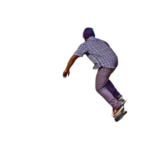 shoes, 3d render, pixel art, skateboarder transparent PNG cut-out
