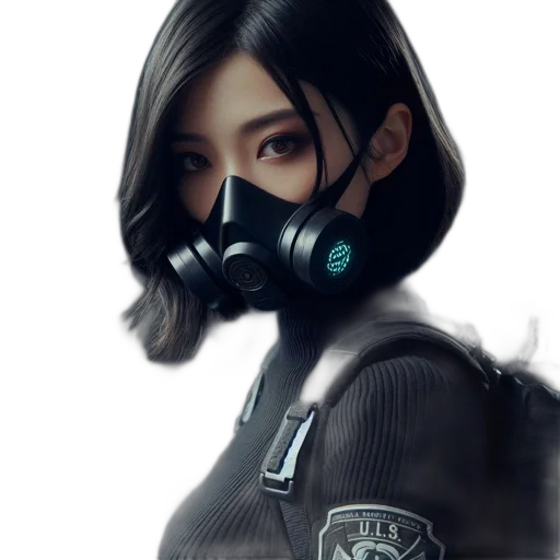 mask, face, robot, weapon transparent PNG cut-out