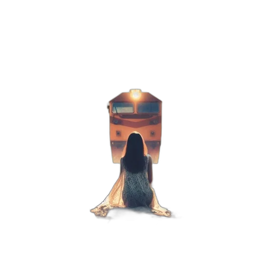 bottle, dress, robot, creature transparent PNG cut-out