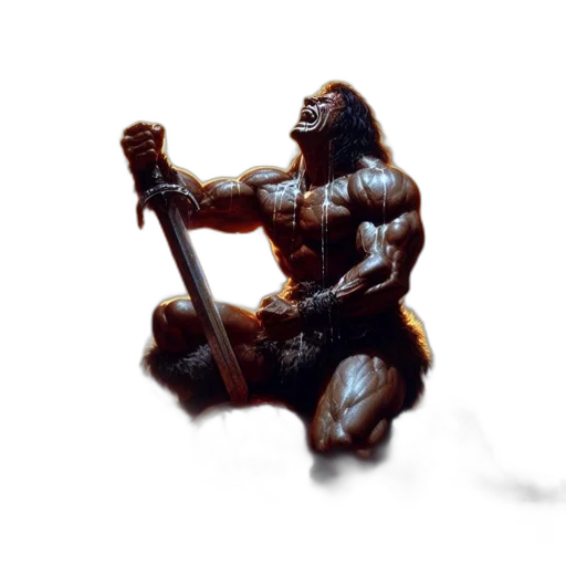 sword, weapon, creature, staff transparent PNG cut-out