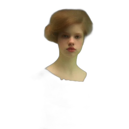 face, hair, hat, dress transparent PNG cut-out