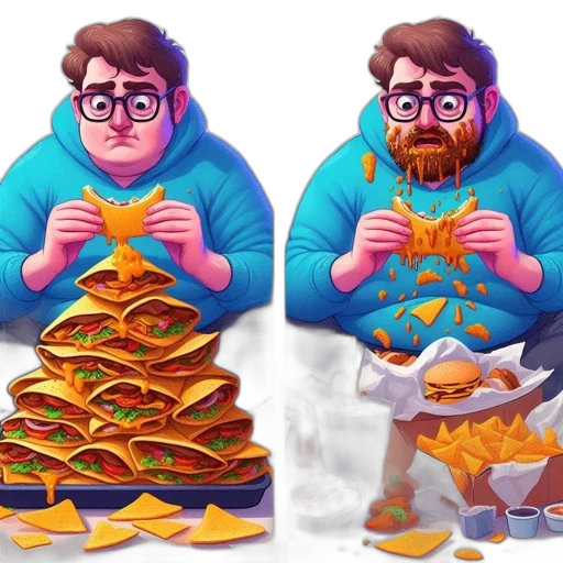 food, jacket, concept art, 3d render transparent PNG cut-out