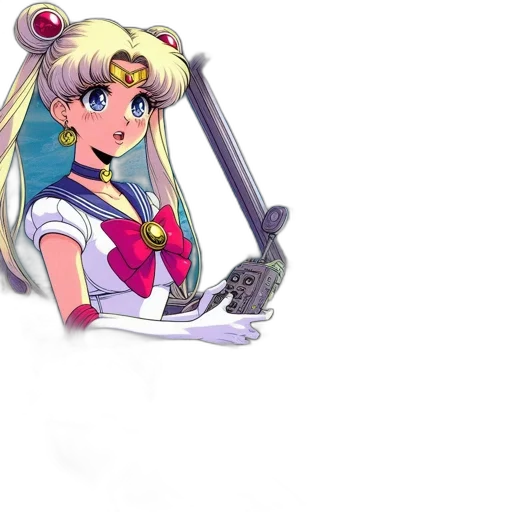 weapon, staff, sword, robot transparent PNG cut-out