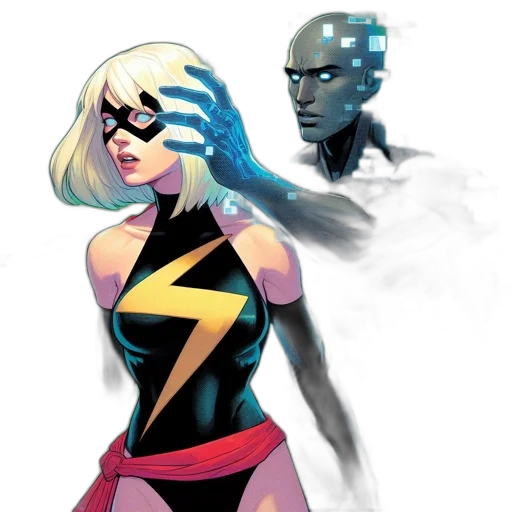 comic book art, concept art, neon lights, two transparent PNG cut-out