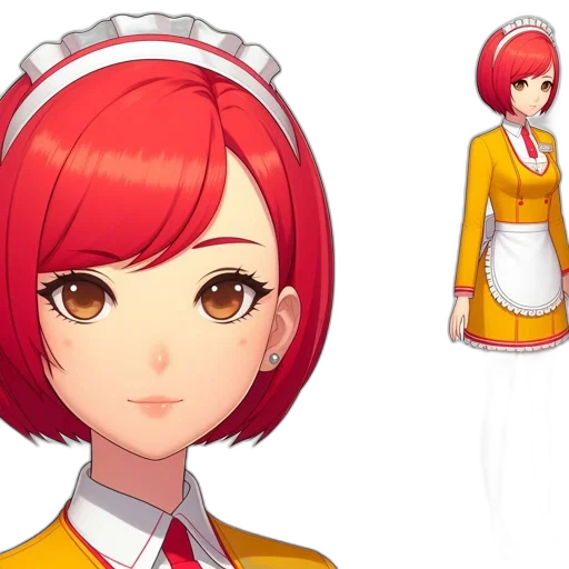 staff, concept art, anime, 3d render transparent PNG cut-out