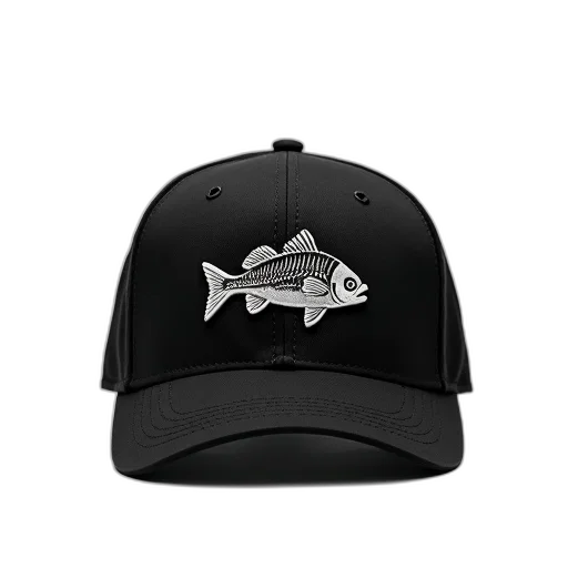 hat, 3d render, photorealistic, black transparent PNG cut-out