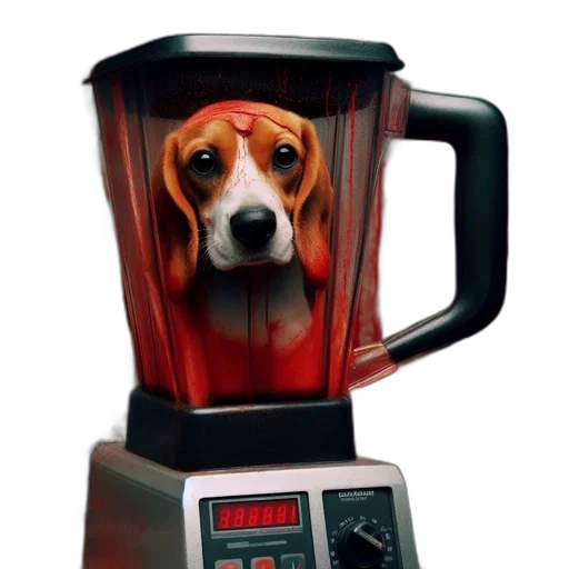 robot, animal, staff, cyberpunk transparent PNG cut-out