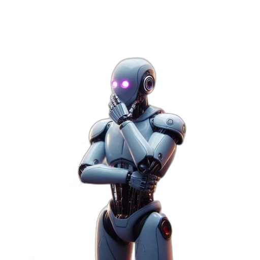 robot, weapon, staff, creature transparent PNG cut-out