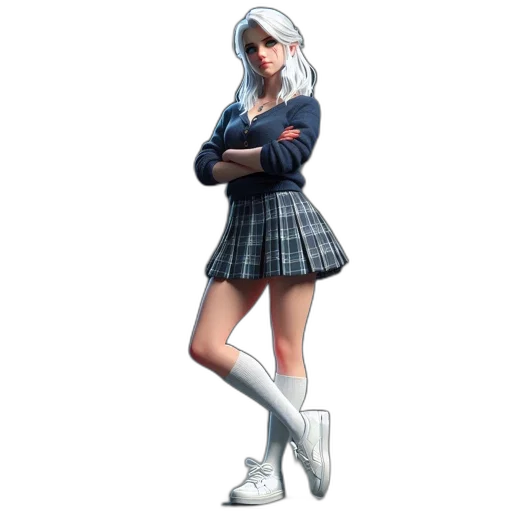 dress, jacket, concept art, 3d render transparent PNG cut-out