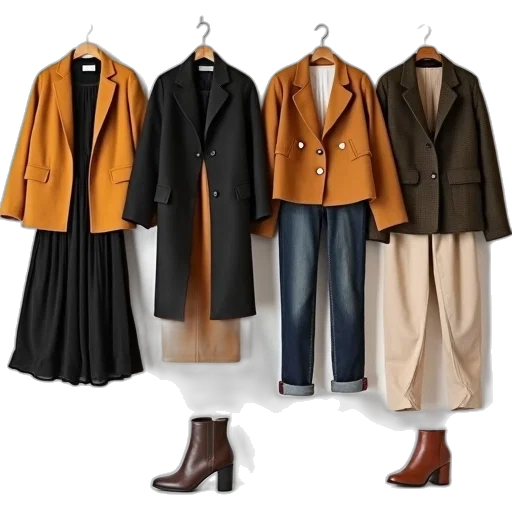 jacket, earth tones, dark, monochrome transparent PNG cut-out