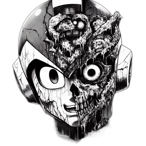 mask, robot, face, creature transparent PNG cut-out