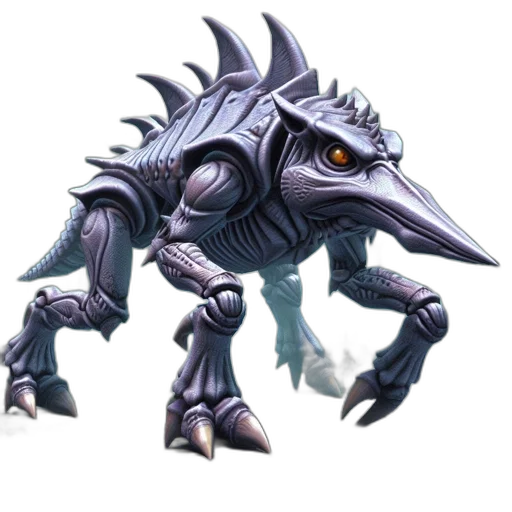 creature, dragon, animal, robot transparent PNG cut-out