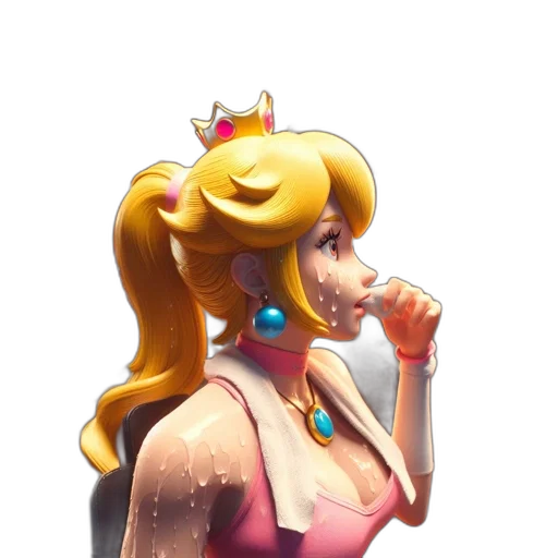 crown, dress, staff, face transparent PNG cut-out