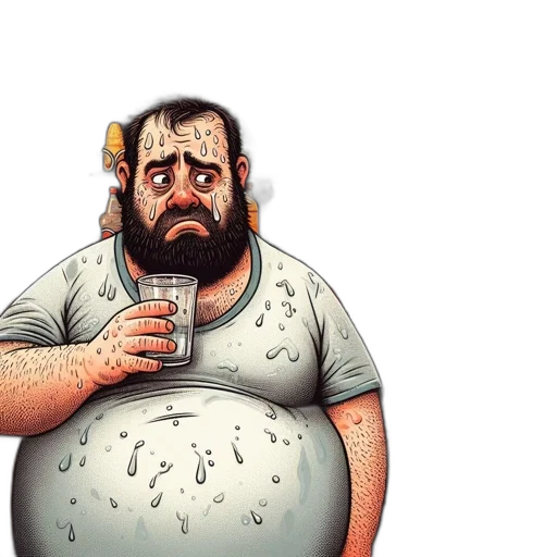 concept art, watercolor, man, stands transparent PNG cut-out