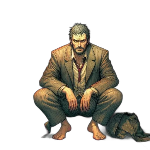 jacket, animal, concept art, comic book art transparent PNG cut-out