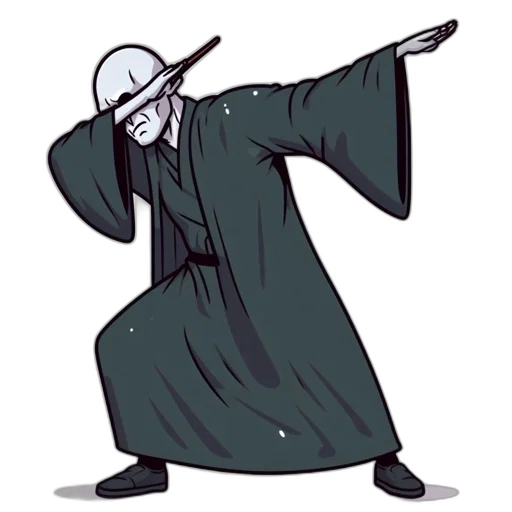 staff, jacket, hat, weapon transparent PNG cut-out