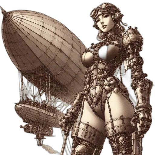 robot, weapon, concept art, comic book art transparent PNG cut-out
