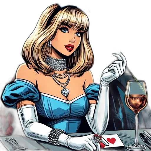jewelry, comic book art, cartoon, concept art transparent PNG cut-out