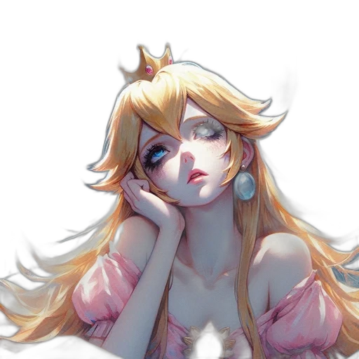 crown, dress, watercolor, concept art transparent PNG cut-out