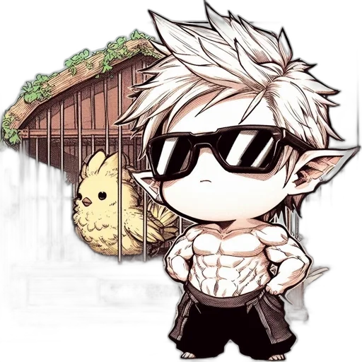 pixel art, cartoon, anime, fantasy art transparent PNG cut-out