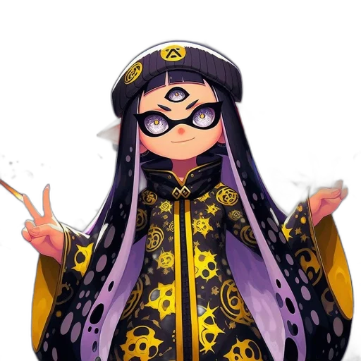 staff, mask, dress, weapon transparent PNG cut-out