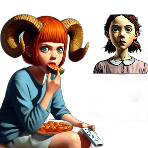 food, creature, concept art, comic book art transparent PNG cut-out