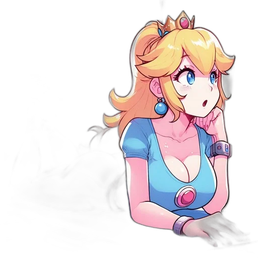 dress, crown, staff, weapon transparent PNG cut-out