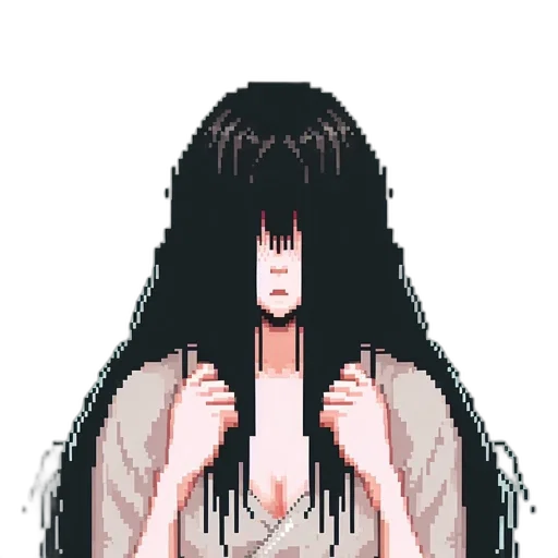 hair, creature, dress, mask transparent PNG cut-out